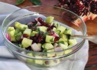 سالاد خیار و انار ( CUCUMBER + POMEGRANATE SALAD )